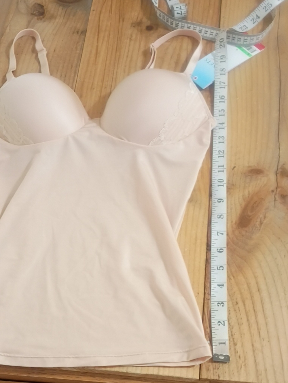 Assets Red Hot Label by Spanx Satin Wire Free Luxe & Lean Lace Cami Size L NWT - Picture 7 of 8